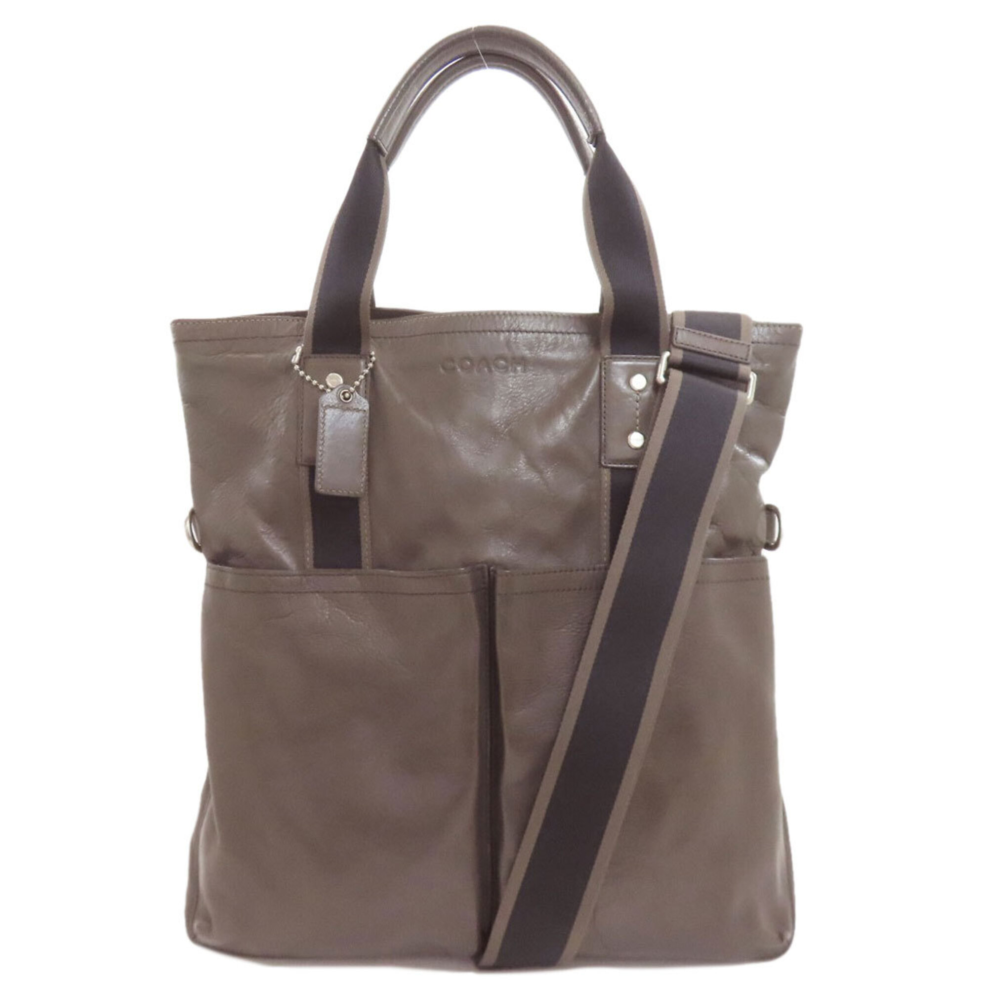 Coach F70558 Heritage Web 2-Way Handbag Leather Women's Coach